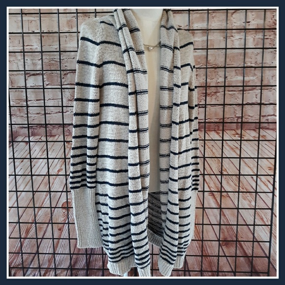 NWT BCBGMaxazria Jane Striped Cardigan Sweater - Picture 2 of 8